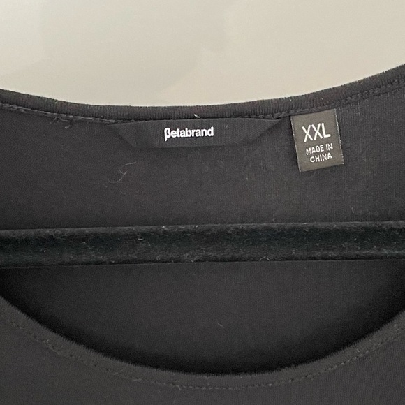 Betabrand Silk Modal Travel Dress XXL 2XL Black Long Sleeve Casual Work Flowy 23 - Picture 3 of 8